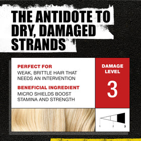 Bed Head Resurrection conditioner bottle close-up showing texture and brand promise
