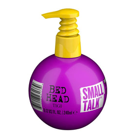 Bed Head Small Talk applied during blow‑dry demonstrating added body and frizz control