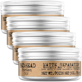 Bed Head container front packaging showing label and travel-friendly size benefit