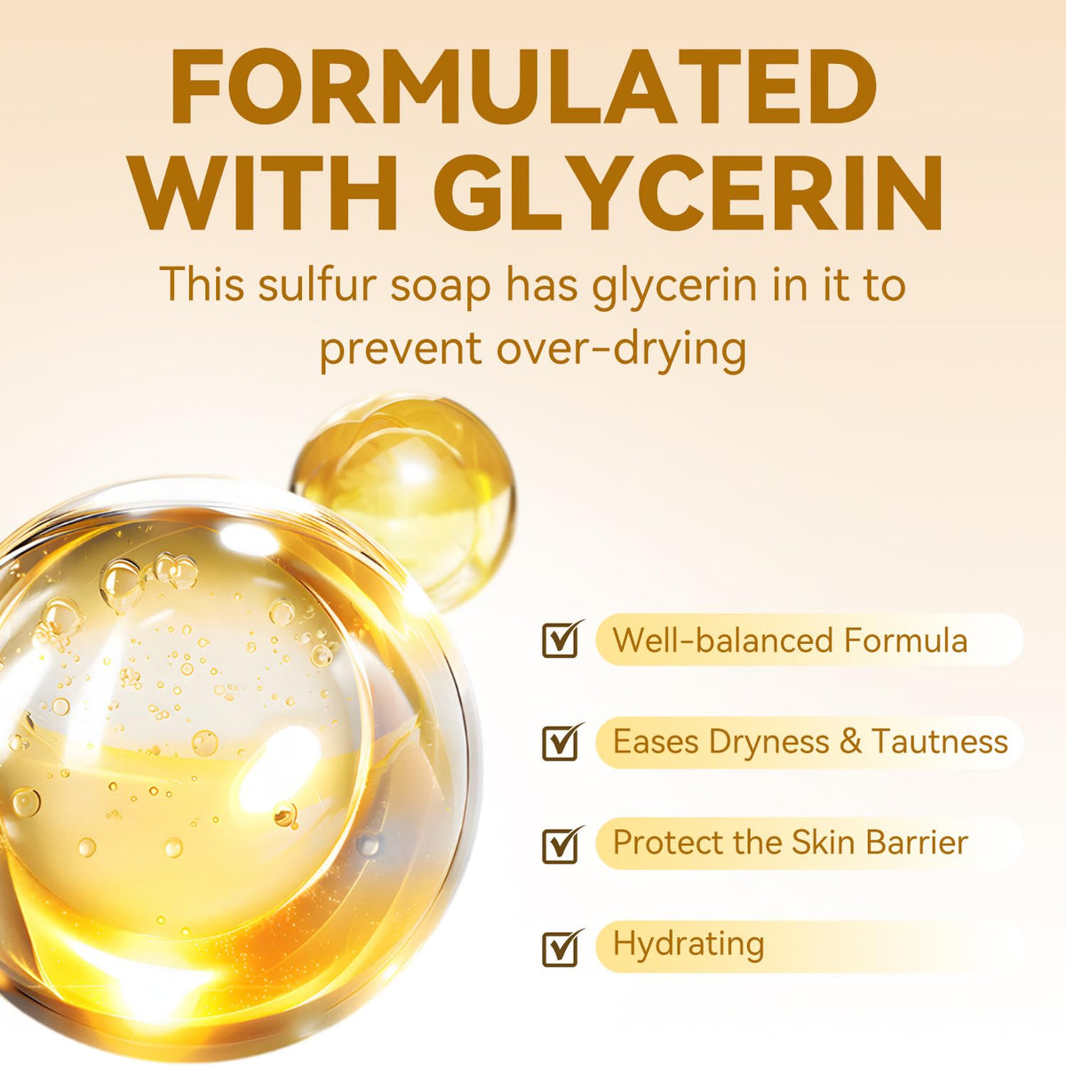Bee & Flower lather on hand illustrating rich foam for effective oil and dirt removal benefit