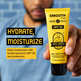 Bee Bald pump dispenser detail for easy controlled application benefit