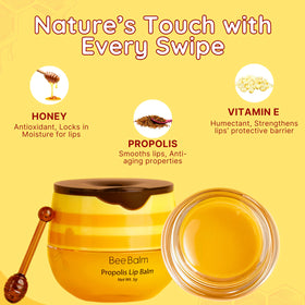 Close-up of Bee Balm texture illustrating creamy smooth hydration
