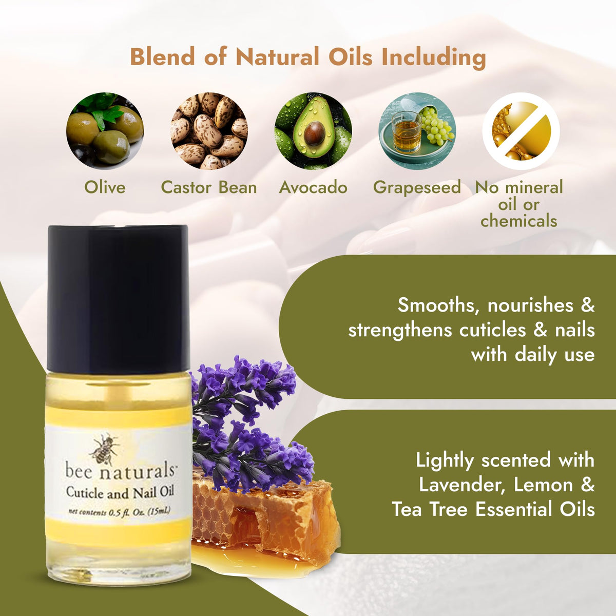 Bee Naturals pen applicator closed demonstrating travel-friendly design