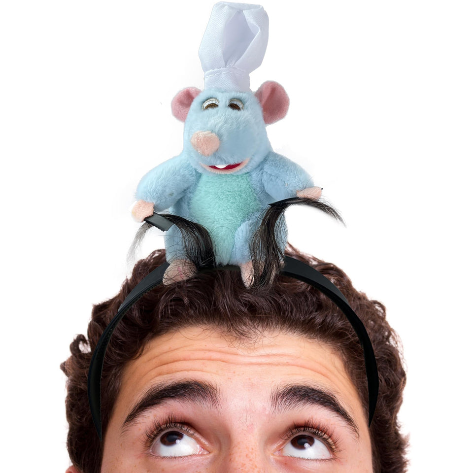 beeadore plush rat headband front view showing playful ears and comfort