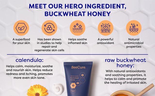 BeeCure application on hand demonstrating calming relief and moisture