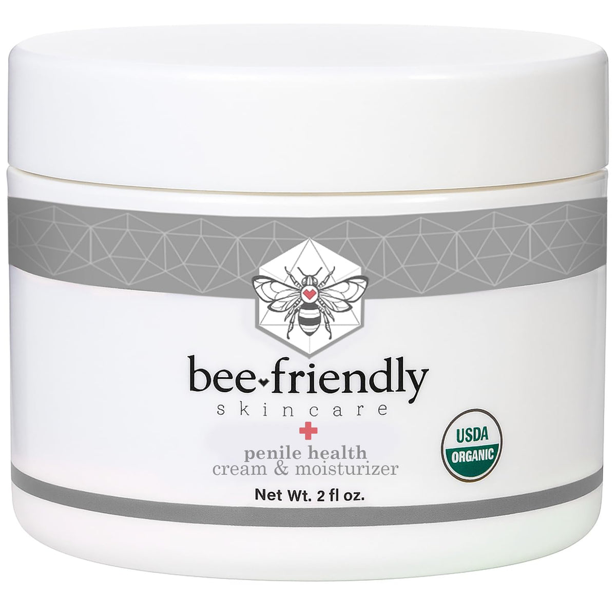 BeeFriendly front jar showing label and 2 oz size for discreet care