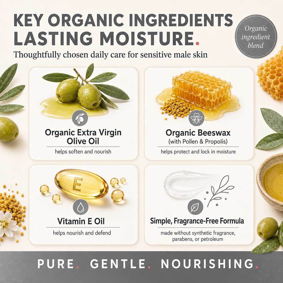 BeeFriendly label and USDA certification badge emphasizing organic assurance