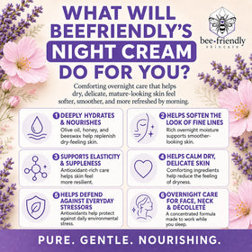 BeeFriendly open jar texture demonstrating rich cream hydration