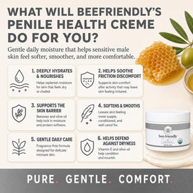 BeeFriendly open jar texture close-up revealing non-sticky creamy balm