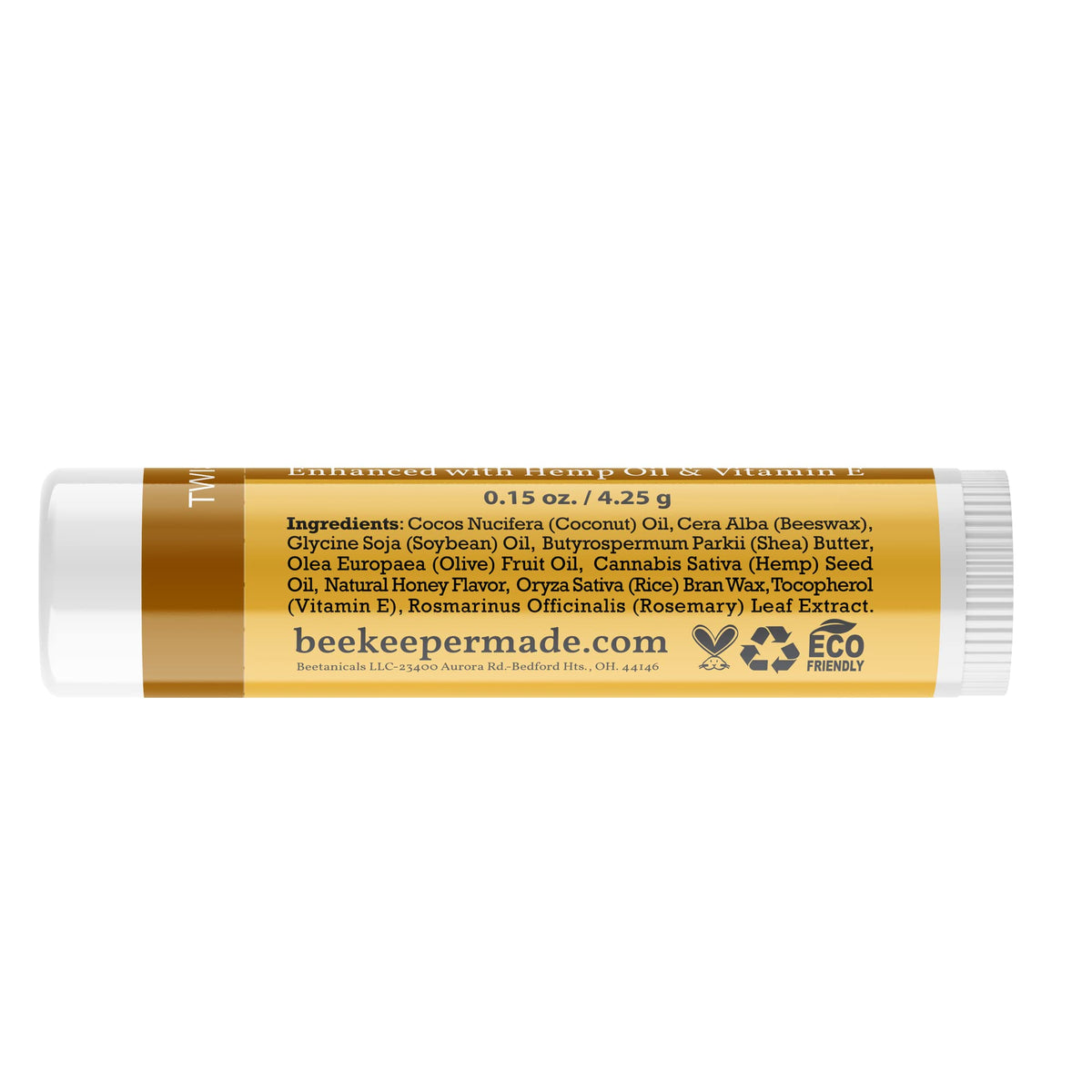 beessential beekeeper-made application in hand demonstrating easy twist-up use and quick hydration benefit