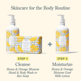 Beekman 1802 bottle staged at sink conveying lifestyle and fresh scent
