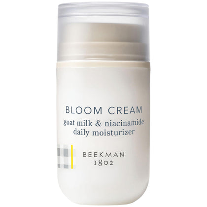 Beekman 1802 front jar shot showing clean packaging and daily moisturizer benefit