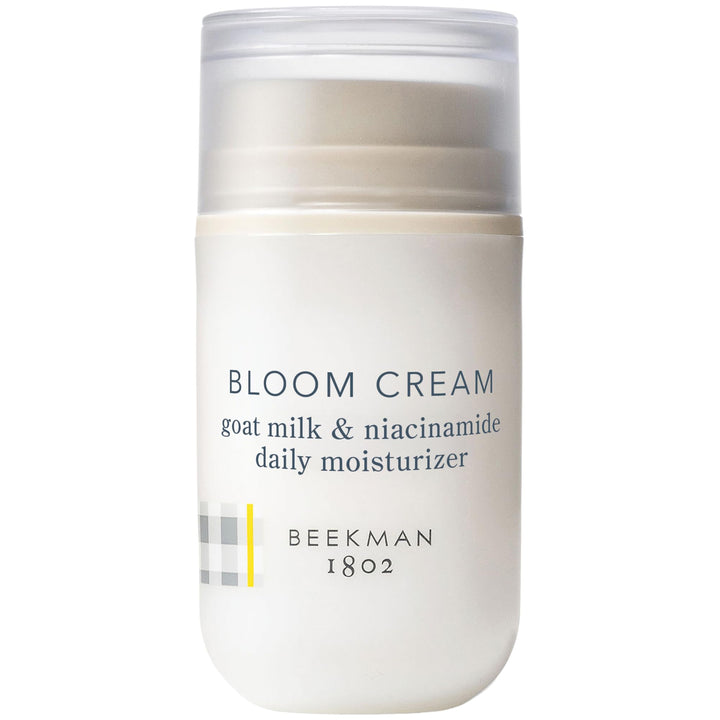 Beekman 1802 front jar shot showing clean packaging and daily moisturizer benefit
