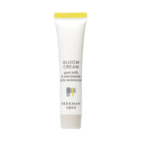 Beekman 1802 front jar view showing compact travel-friendly moisturizer