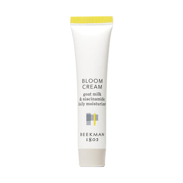 Beekman 1802 front jar view showing compact travel-friendly moisturizer