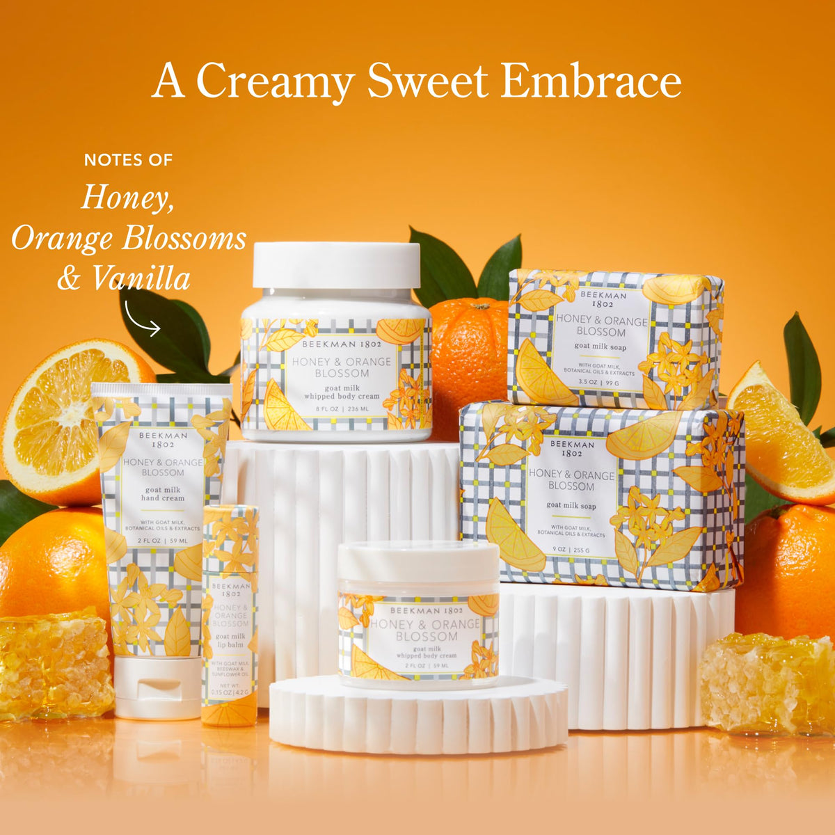 Beekman 1802 cream placed in a bathroom scene suggesting daily skincare use