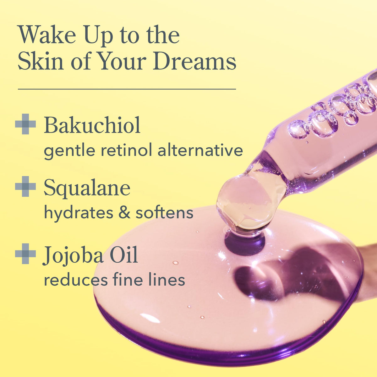 Beekman 1802 Dream Booster dropper dispensing serum for precise, waste-free application