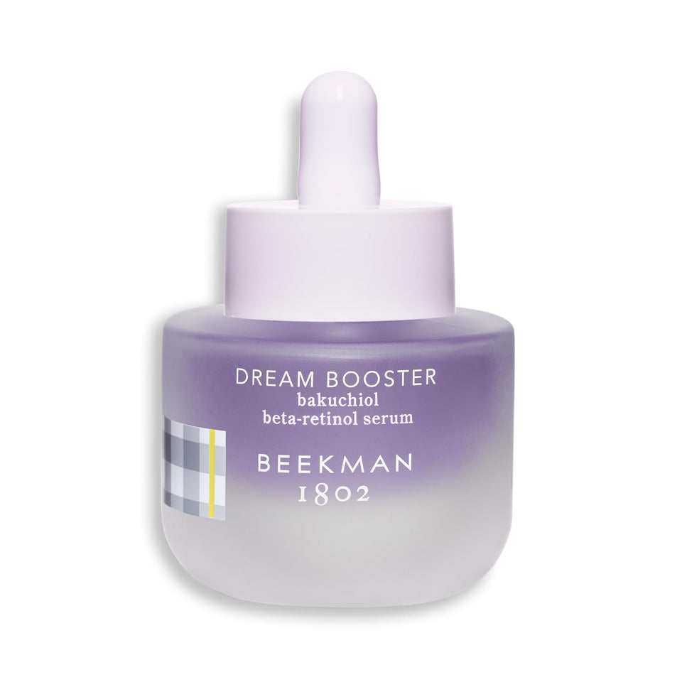 Beekman 1802 Dream Booster front bottle showing clean design and clear usage benefit