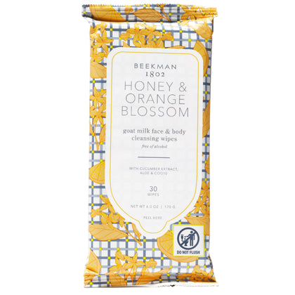 Beekman 1802 front packaging showing 30-count travel pack and resealable lid