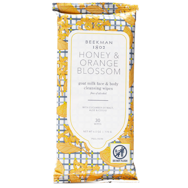 Beekman 1802 front packaging showing 30-count travel pack and resealable lid