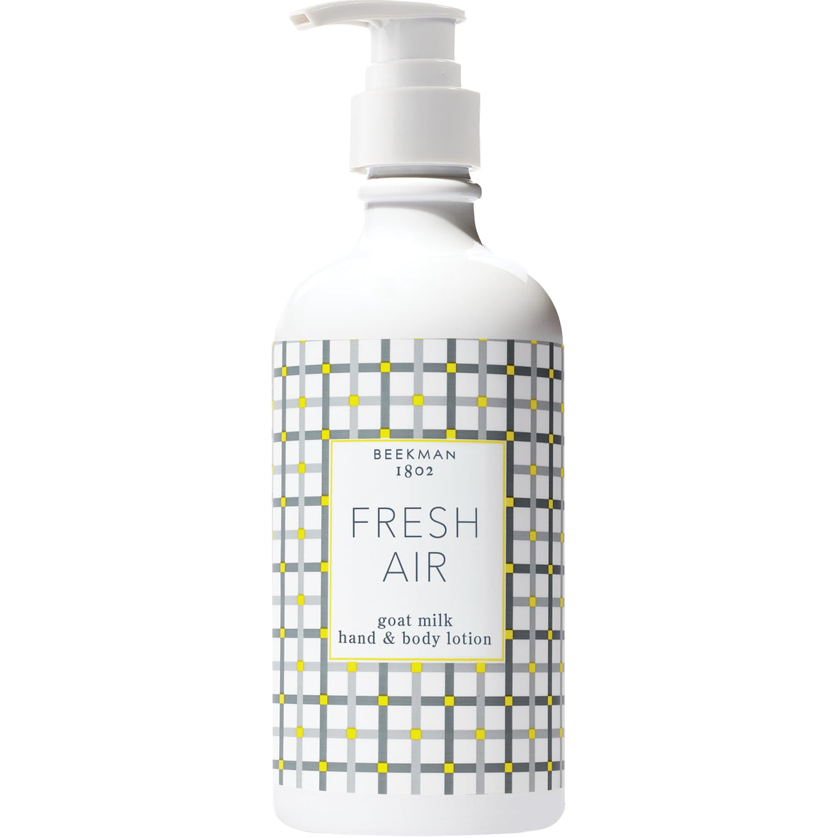 Beekman 1802 front packaging displaying Fresh Air lotion benefits