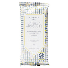 Beekman 1802 front packaging tub showing Vanilla Absolute and benefits