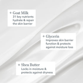 Beekman 1802 close-up of tube opening highlighting easy application and non-greasy feel