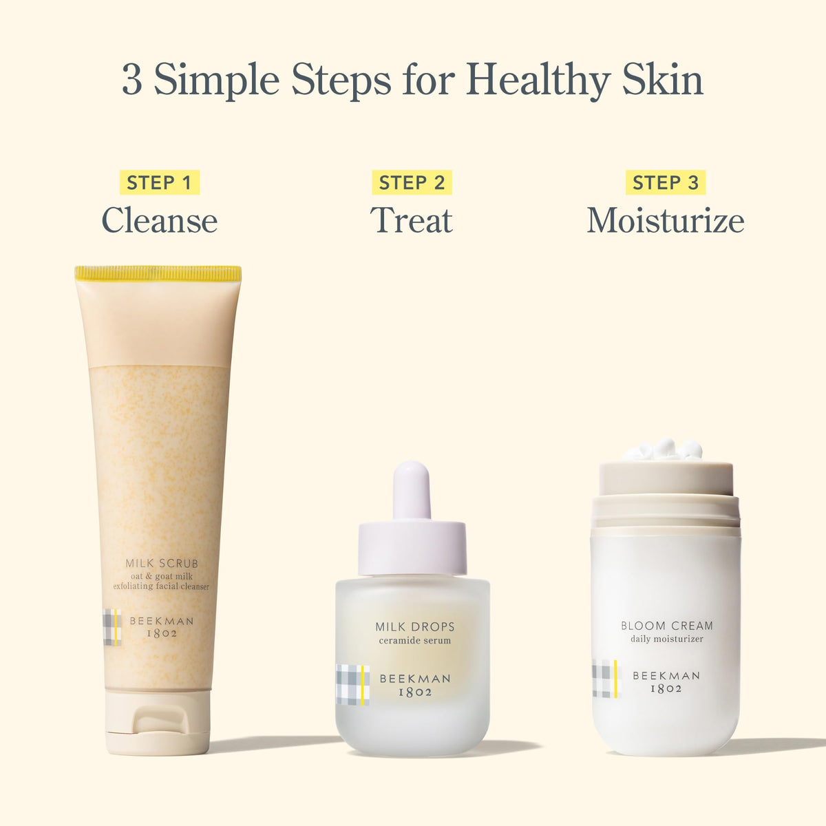 Beekman 1802 mixed drops with Bloom Cream to boost hydration immediately