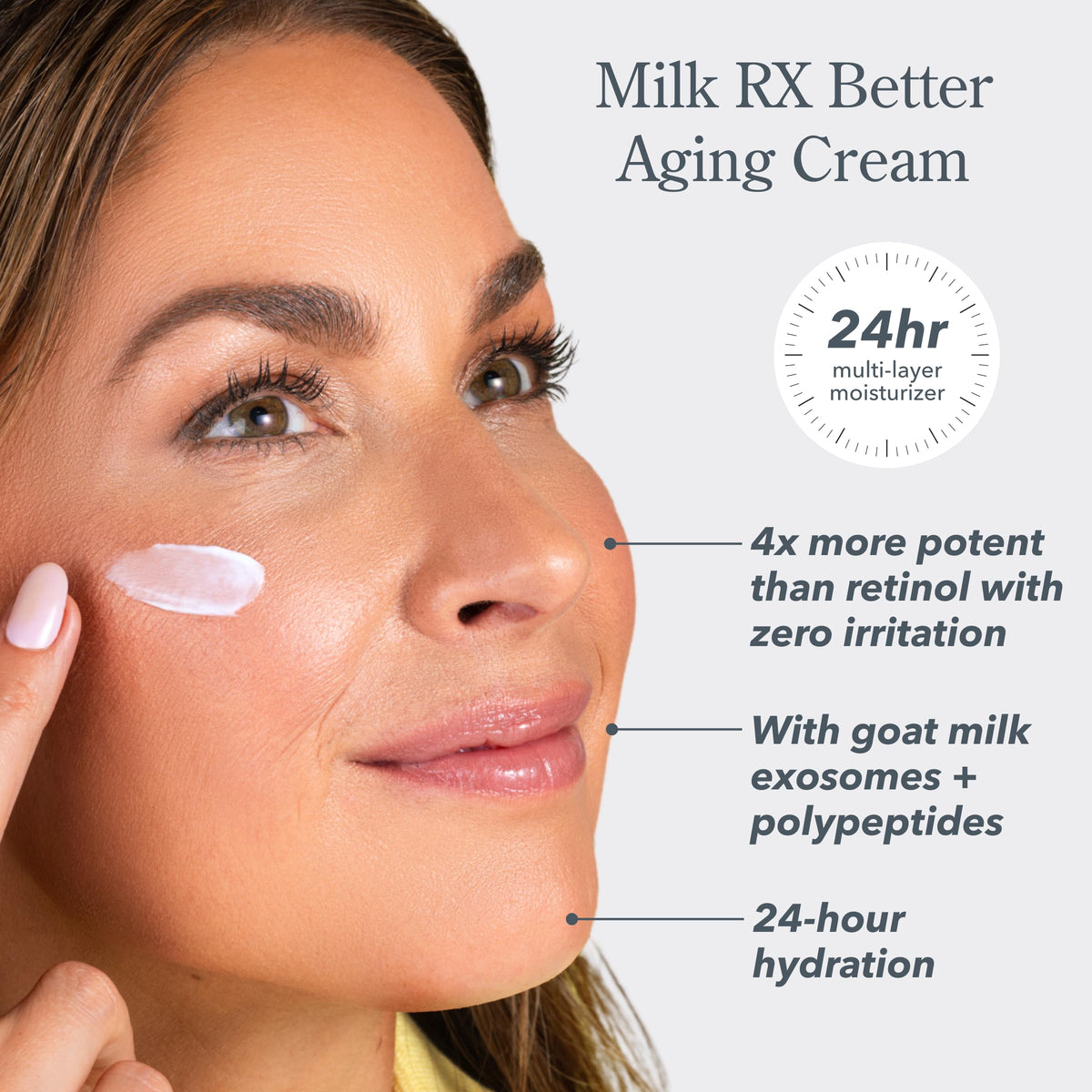 Beekman 1802 open cream texture showing rich consistency for deep hydration