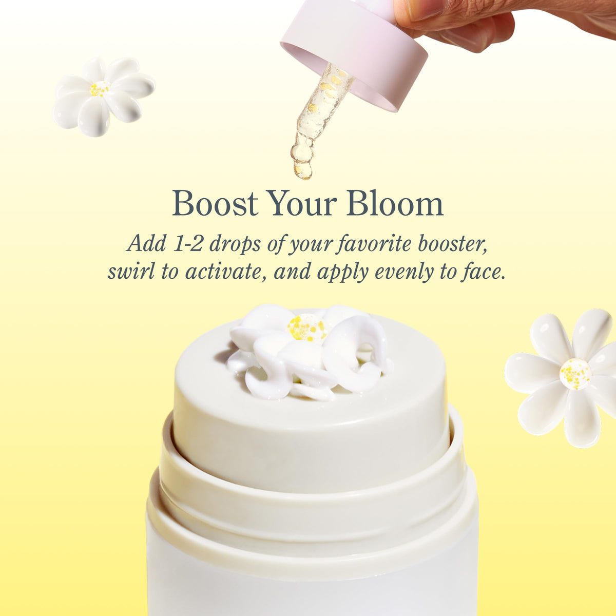Beekman 1802 lightweight serum texture on hand for fast absorption