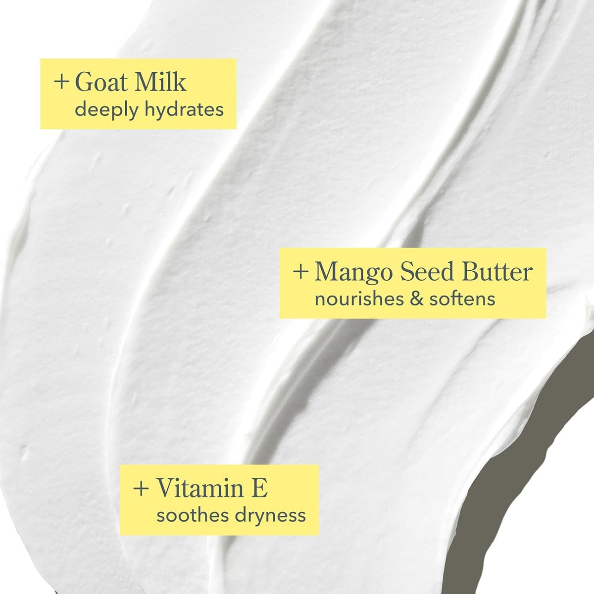 Beekman 1802 whipped texture close-up highlighting lightweight absorbency benefit