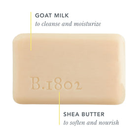 Beekman 1802 detailed soap texture showing smooth triple-milled finish and durability
