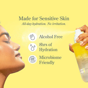 Beekman 1802 milky texture in hand highlighting hydrating, non-greasy feel