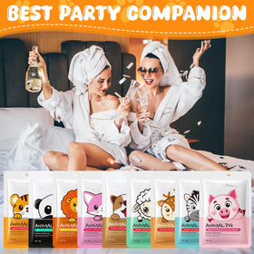 Beenefits patting leftover essence into skin for added hydration
