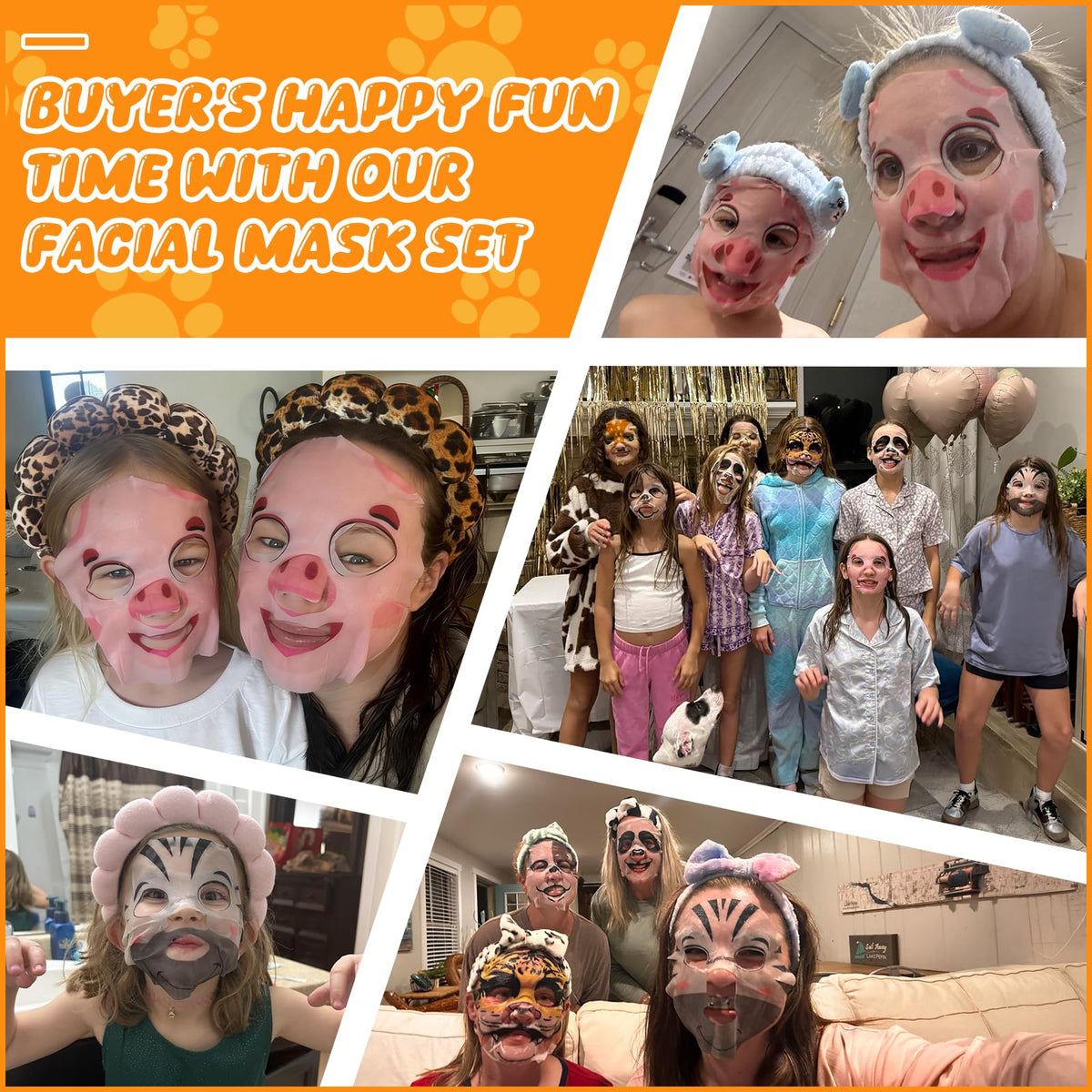 Beenefits child wearing animal mask enjoying a fun skincare moment