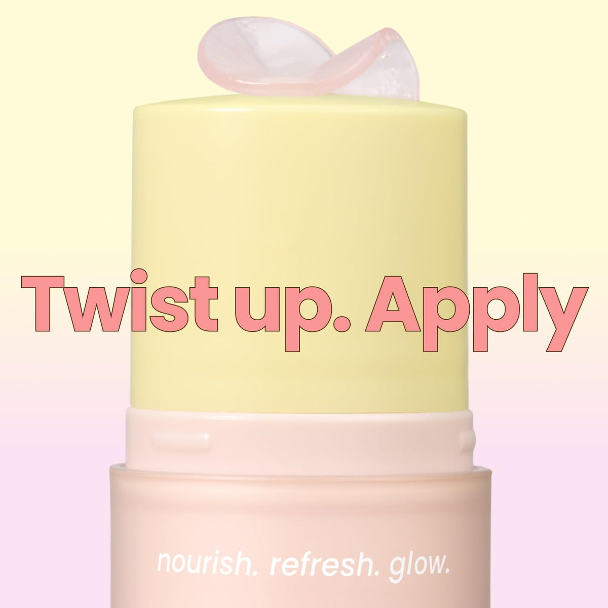 beenuvo application on lips from hand demonstrating easy glide