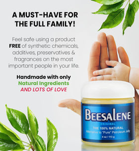 Using Beesalene on baby skin for gentle, natural protection