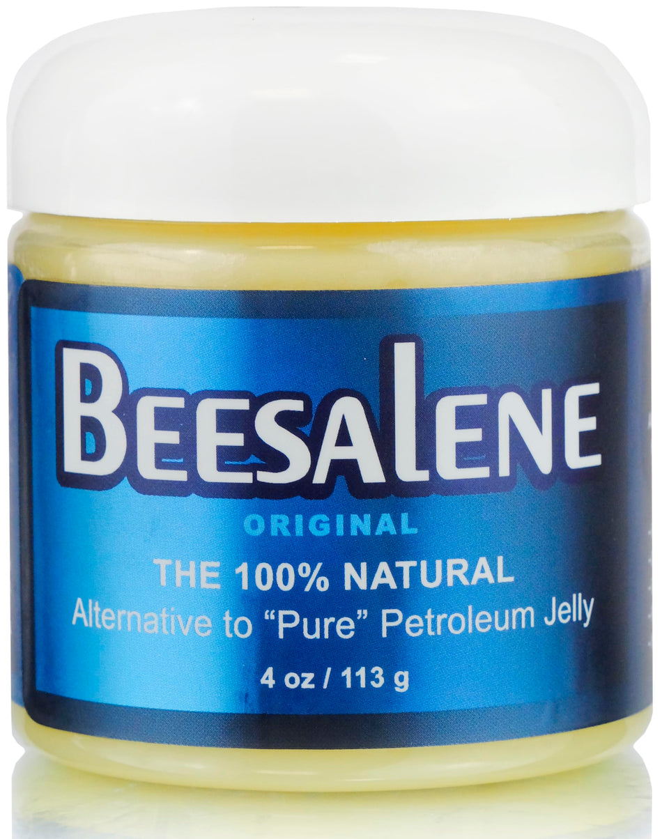 Beesalene front jar showing label and natural balm benefits