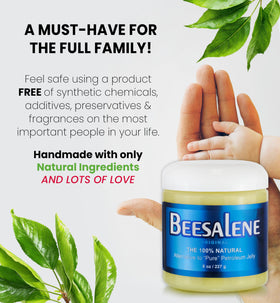 Using Beesaluxe on hands and heels for intense moisture and barrier benefit