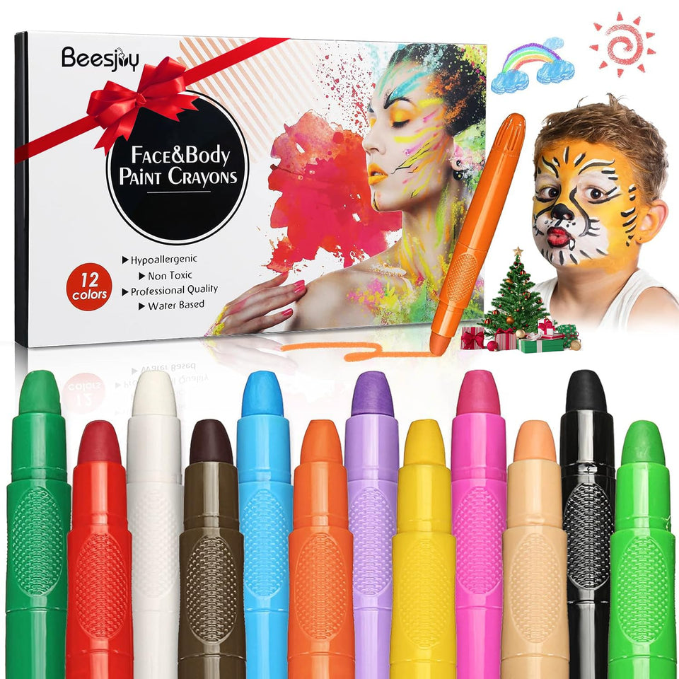 beesjuy front packaging showing 12-color kit and portability benefit