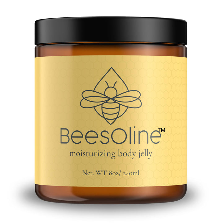 BeesOline front jar showing label and natural look for protective hydration