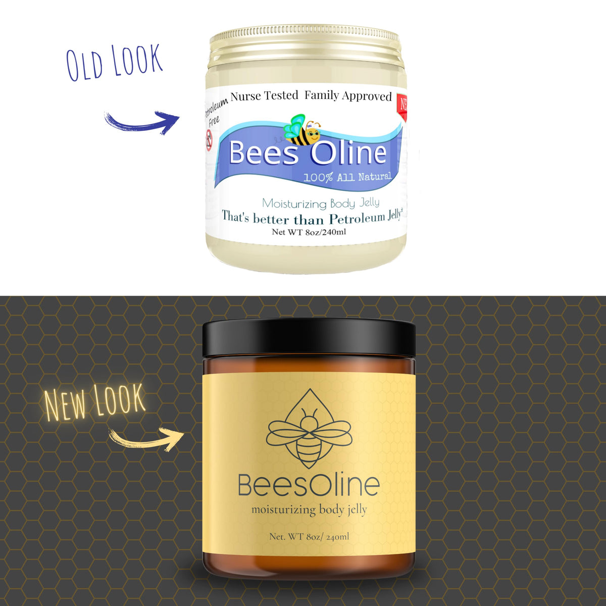 BeesOline texture close-up highlighting beeswax-rich, absorbent moisturizer benefit