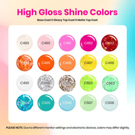 Beetles Gel Polish 20 mini bottles lined up displaying color variety for creative manicures