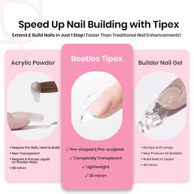 Beetles Gel Polish organized 224pcs size array for precise fit benefit