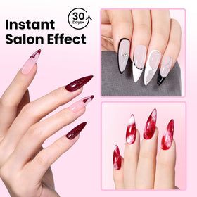 beetles neatly arranged 256 nail tips in 16 sizes for precise fitting