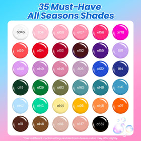beetles 35 color array with vivid shades for varied manicure options