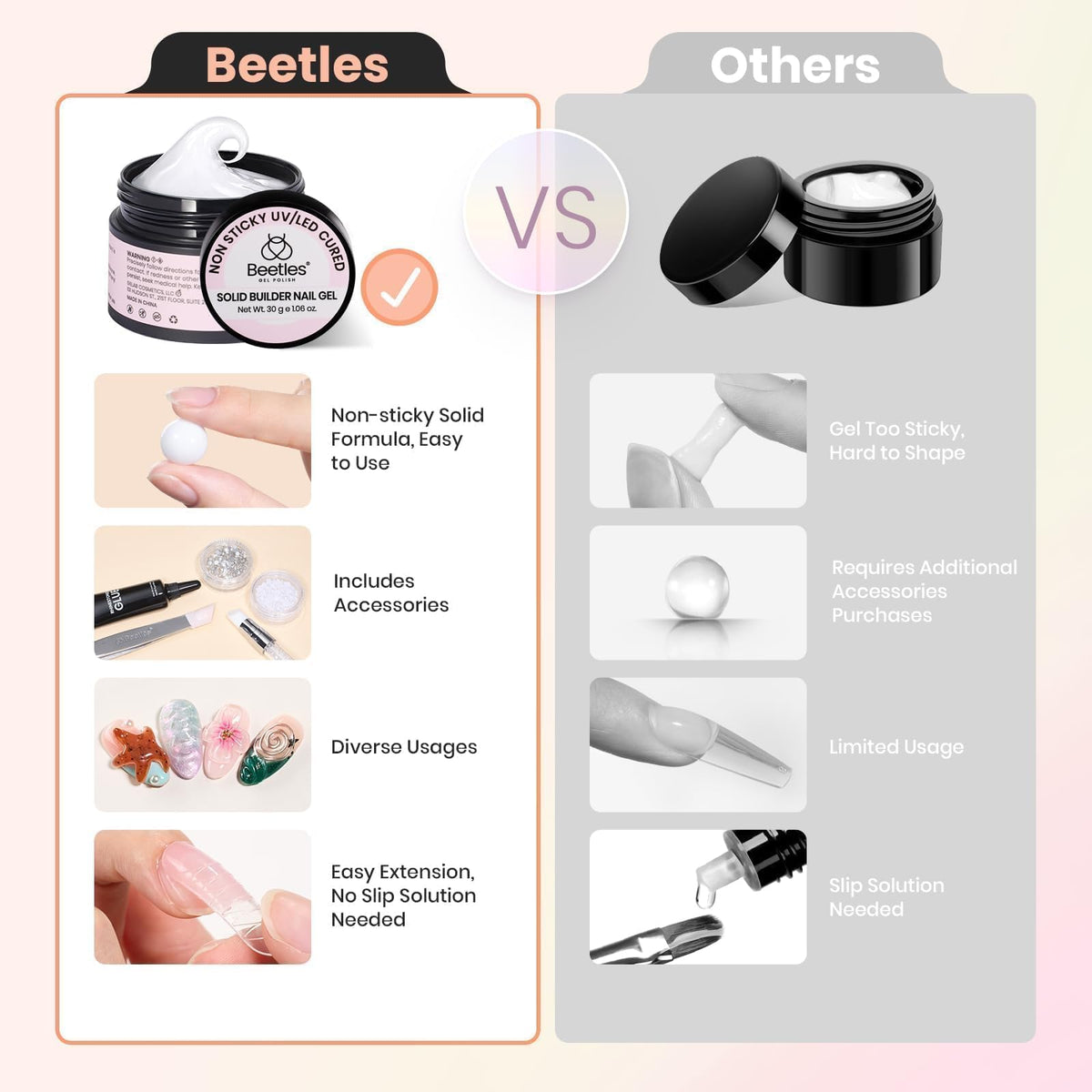 beetles gel used to sculpt a raised floral nail design demonstrating in-use benefit