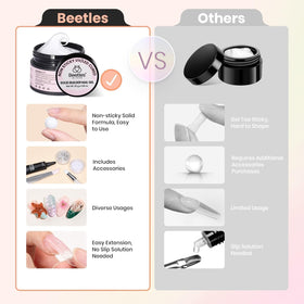 beetles gel used to sculpt a raised floral nail design demonstrating in-use benefit