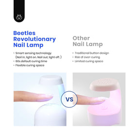 beetles gel polish 5-in-1 glue gel bottle demonstrating multiuse function