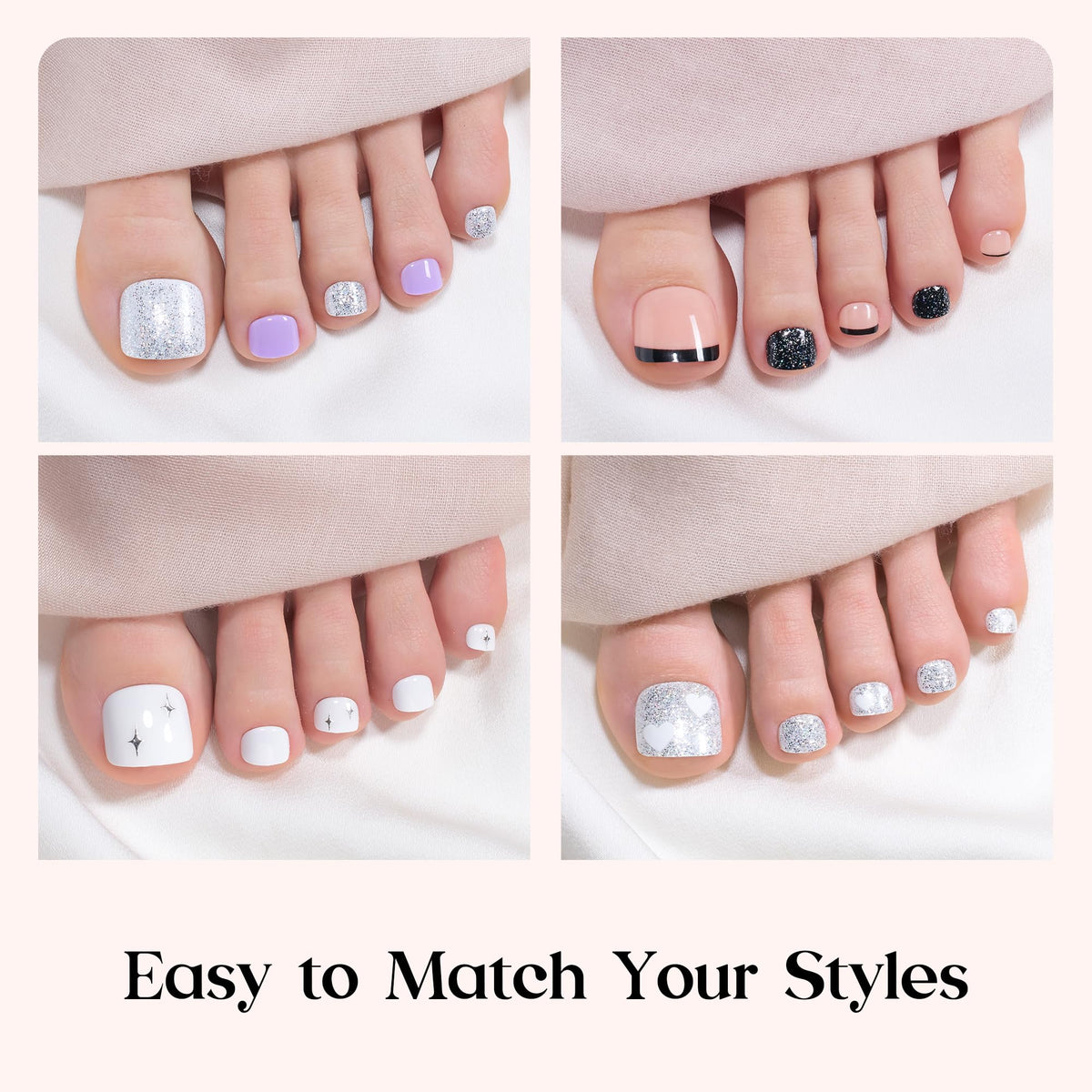 Beetles Gel Polish glue bottle and adhesive tabs displayed for strong quick-dry bonding